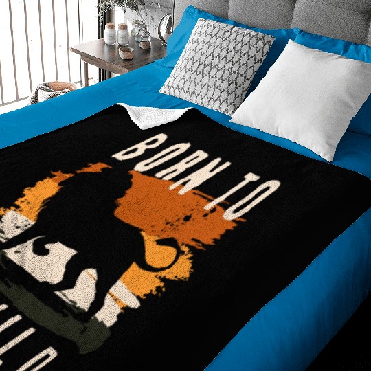 Born to be wild Lion Animal Baby Blankets