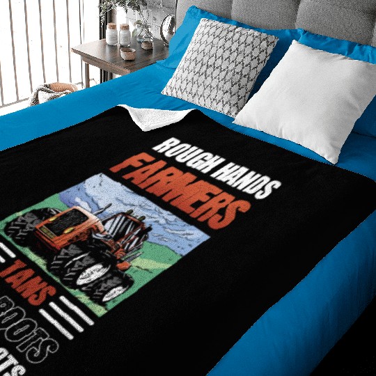 Rough Hands Farmers Tans Dirty Boots Country Baby Blankets