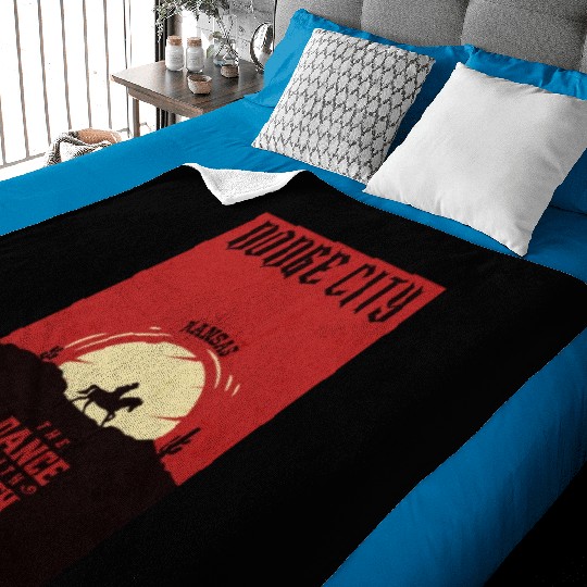 Dodge City Kansas wild west town Baby Blankets
