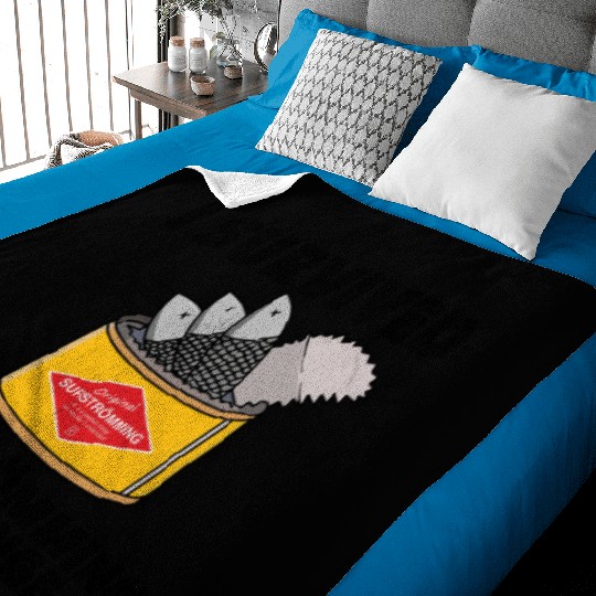 I Survived Surstromming Swedish Food Surstrommings Baby Blankets