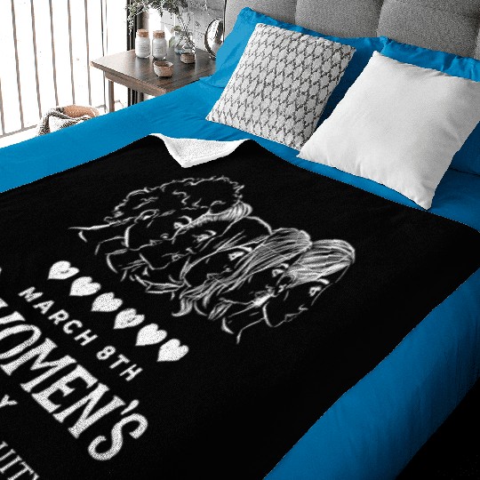 International Women's Day Embrace Equity 2023 Baby Blankets