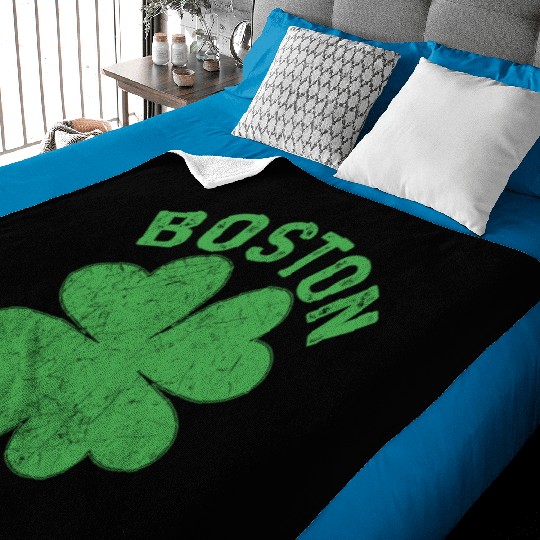 Shamrock Boston St Patrick’s Day Baby Blankets