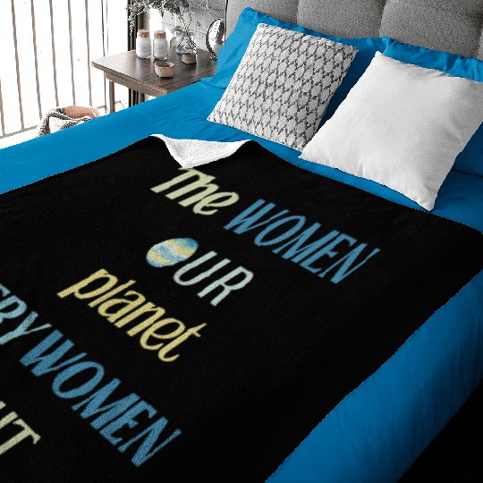 Embrace Equity Happy Women's Day Baby Blankets