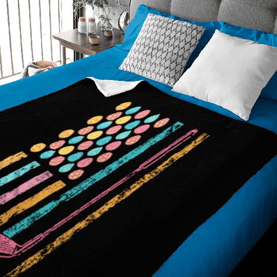 American Sports Flag Easter Egg Decor Golf Club Baby Blankets