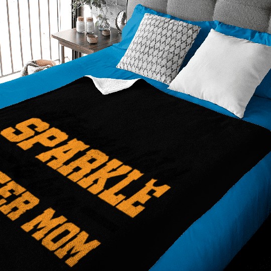 It Takes A Lot Of Sparkle To Be A Cheer Mom 3 Baby Blankets
