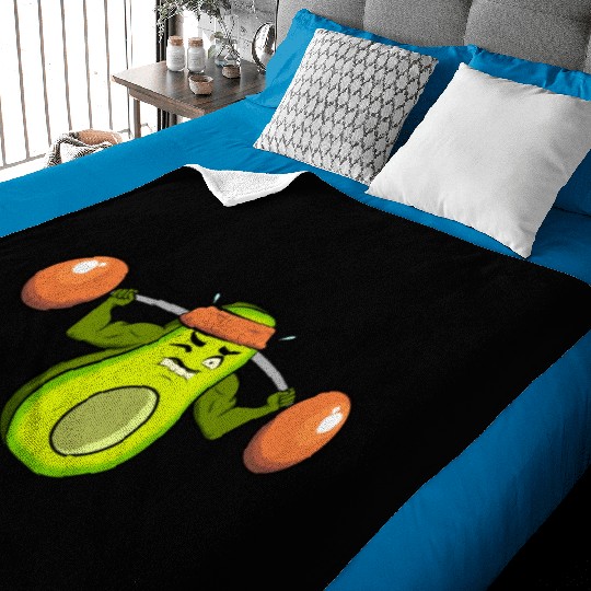 Gym Avocado Fitness Funny Baby Blankets