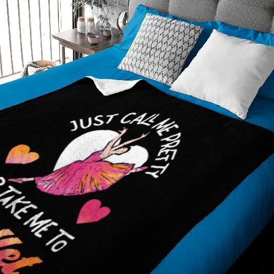 Ballet Dancer Dance Girl Ballerina Baby Blankets