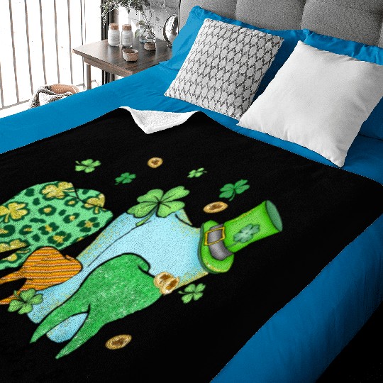 Happy Nurse Patricks Day Baby Blankets