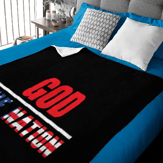 Patriotic America USA Flag 4th Of July American Baby Blankets