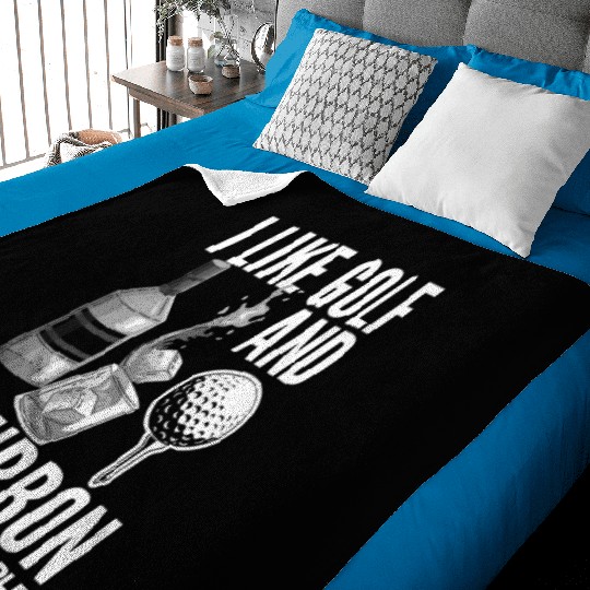 Golf Bourbon Whiskey Gift Golfer Baby Blankets