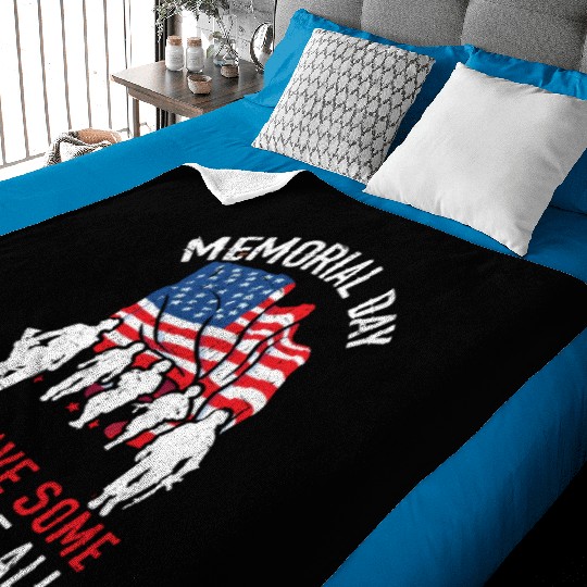 All Gave Some Some Gave All USA Flag Memorial Day Baby Blankets