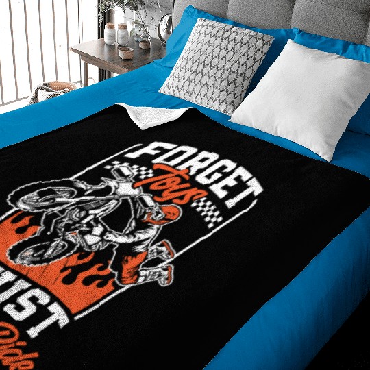 Motocross Dirt Bike Kids Boys Baby Blankets