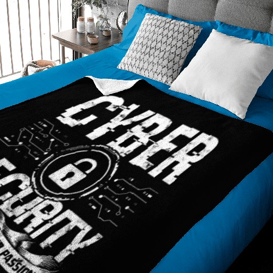 Cyber Security Cyber Hacker Analyst Programmer Baby Blankets