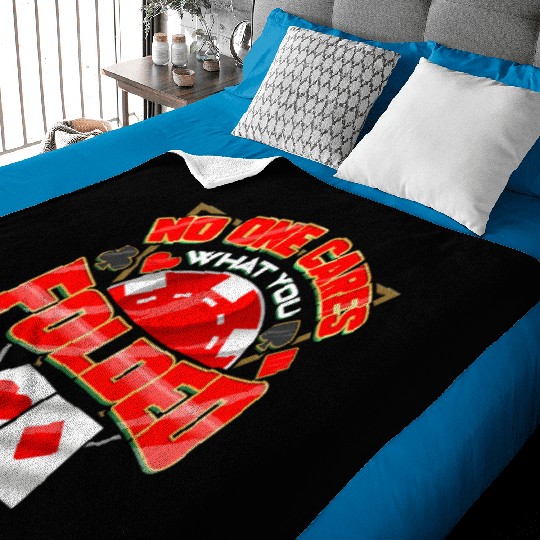 Poker Player Gambling Card Game Addict Gambler Baby Blankets