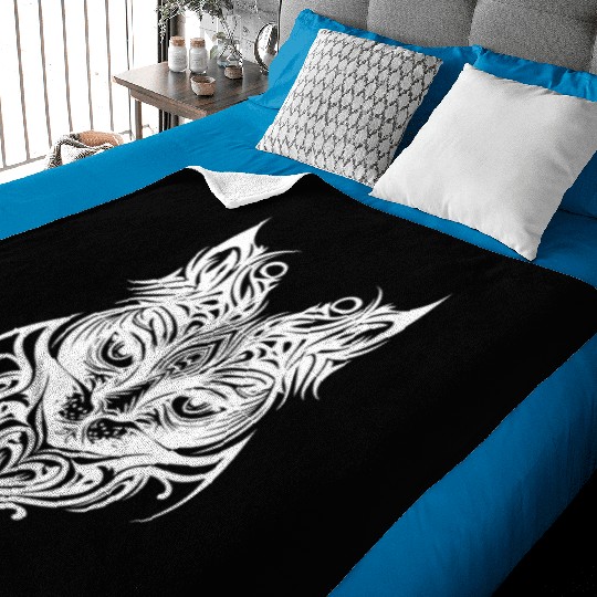 Cute Kittens In Tattoo Style Baby Blankets