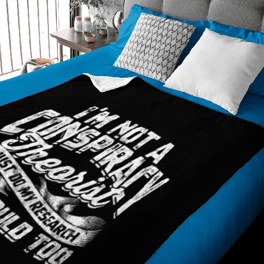 Conspiracy Theorist Theory Science Fiction Baby Blankets