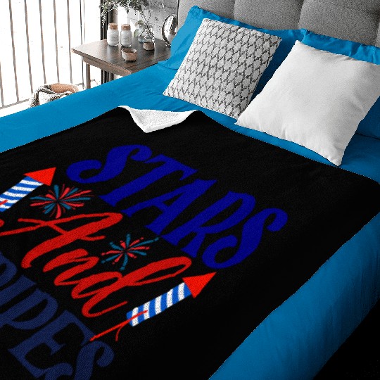 Stars And Stripes Baby Blankets