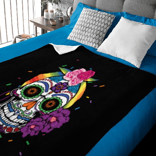 Gay Dia De Los Muertos LGBTQ LGBT Pride Month Baby Blankets