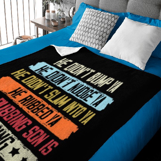 Funny Dirt Track Racing Sprint Car Speedway Racer Baby Blankets