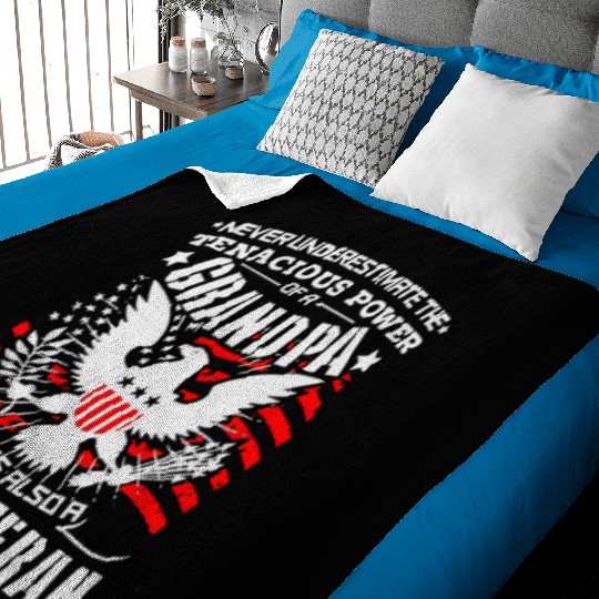 US Army Navy Marine Veteran Baby Blankets