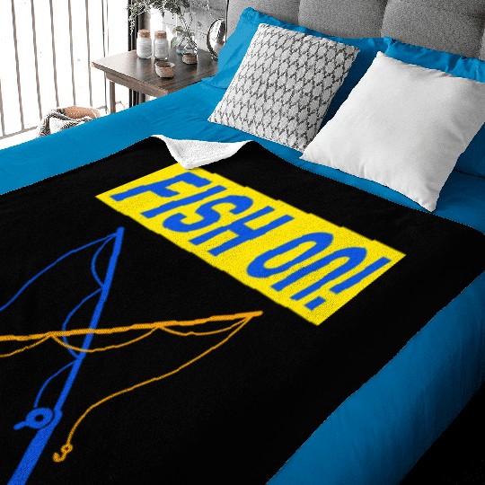 FISHING LOVERS DESIGN Baby Blankets