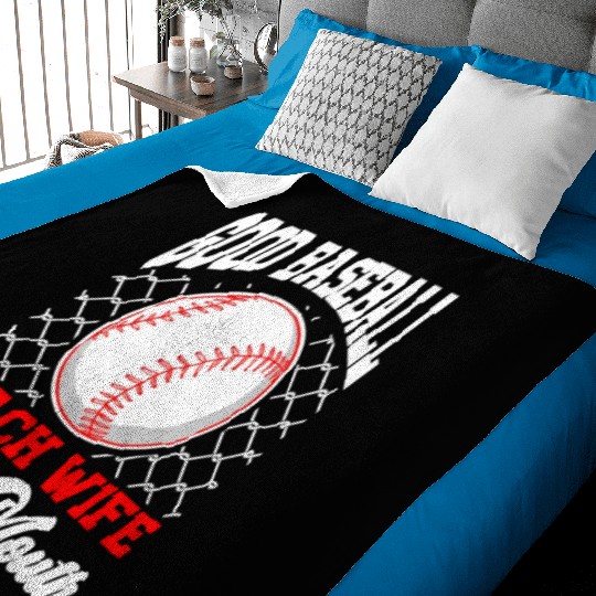 Baseball Coach Wife Professional Mom Instructor Baby Blankets