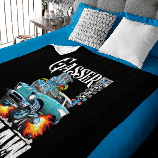 Gasser Outlaw Class Vintage Drag Racing Race Car Baby Blankets