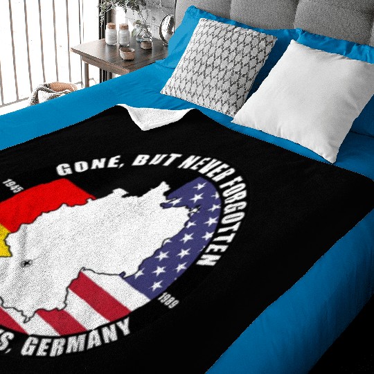Gone But Never Forgotten Whartonns Barracks Germany Baby Blankets