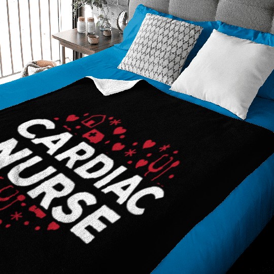 Cardiac Nurse Baby Blankets