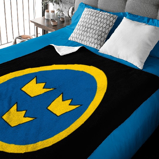 Swedish Air Force Current Emblem Baby Blankets