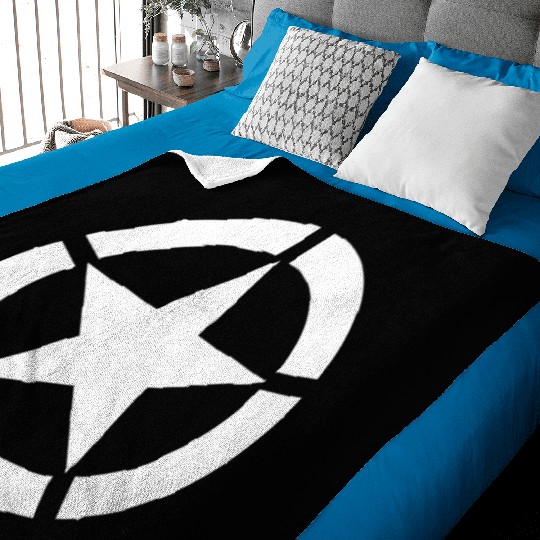 US Army WWII Emblem Type 2 Baby Blankets