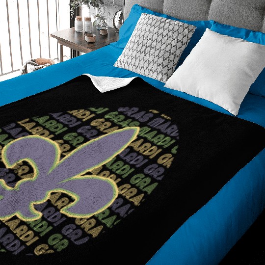 Mardi Gras New Orleans Baby Blankets