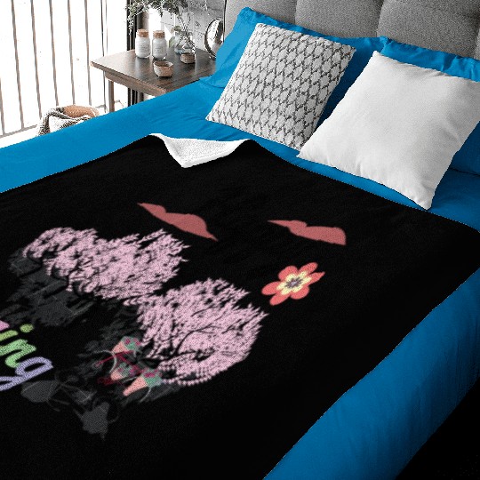 Seasons Greetings for Spring, Happy Spring Graphic Baby Blankets