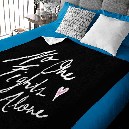 no one fights alone Baby Blankets