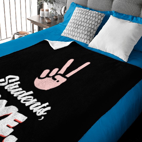 Students Bye Funny Last Day Of School Teacher Baby Blankets