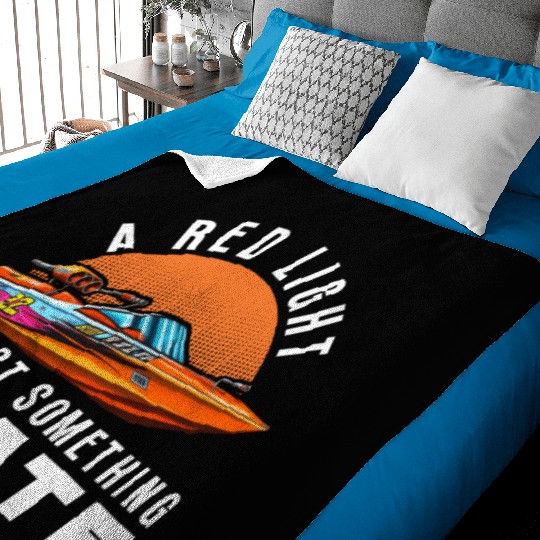 Drag Boat Racing Racer Speed Boat Driver Baby Blankets