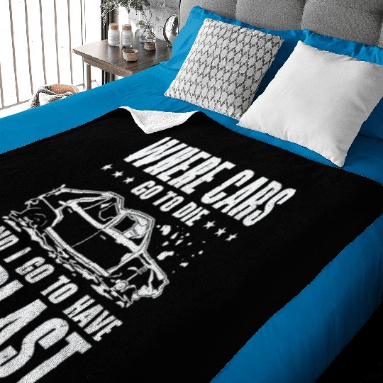 Demolition Derby Car Demo Driver Baby Blankets