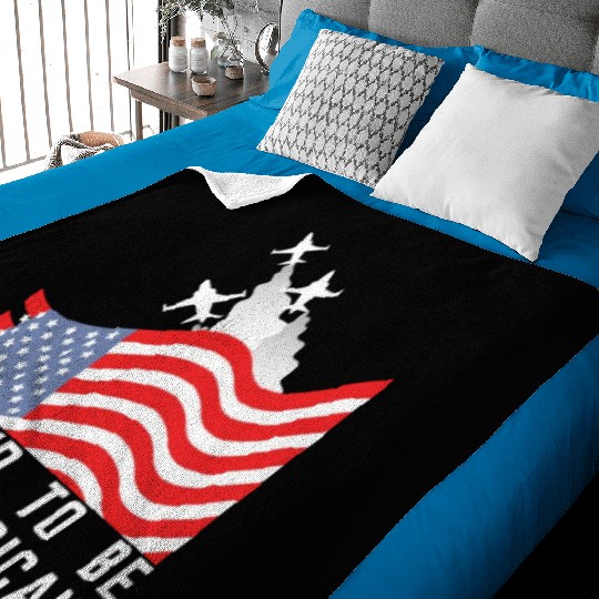 Wings of Liberty: Red, White, and Blue Plane Baby Blankets