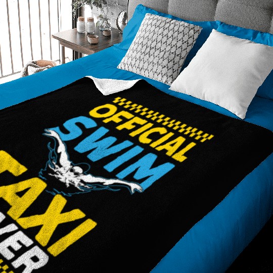 Official Swim Taxi Driver Taxi Taxicab Cab Driver Baby Blankets