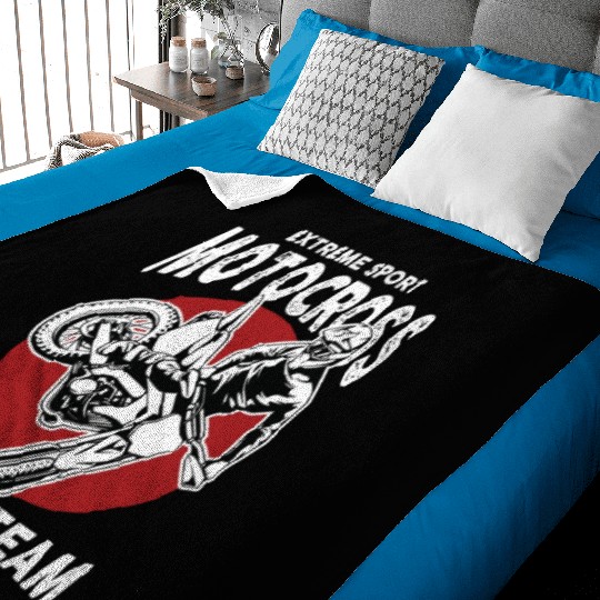 Motocross Racing Team Baby Blankets