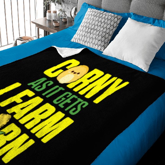 Corn Agriculture Crops Farming Farmer Baby Blankets