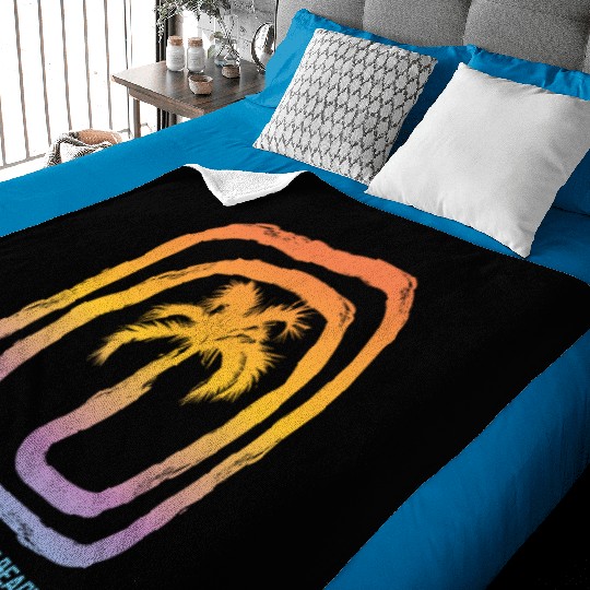 Cool Orient Beach Saint Martin Palm Tree Souvenir Baby Blankets