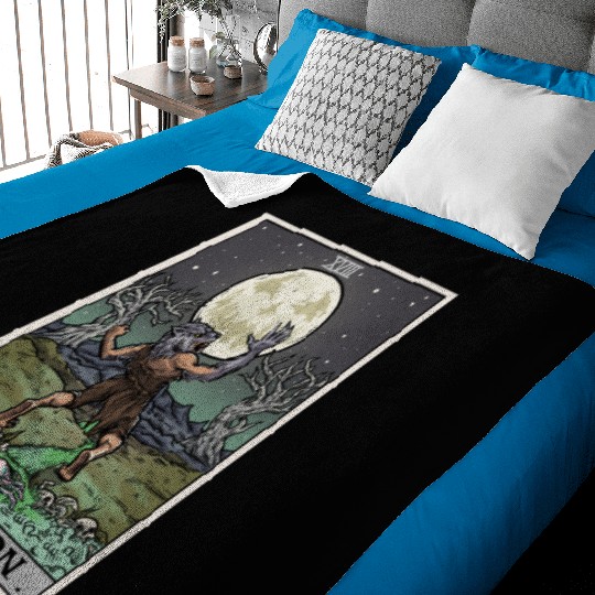 The Moon Terror Tarot Edition by The Ghoulish Garb Baby Blankets