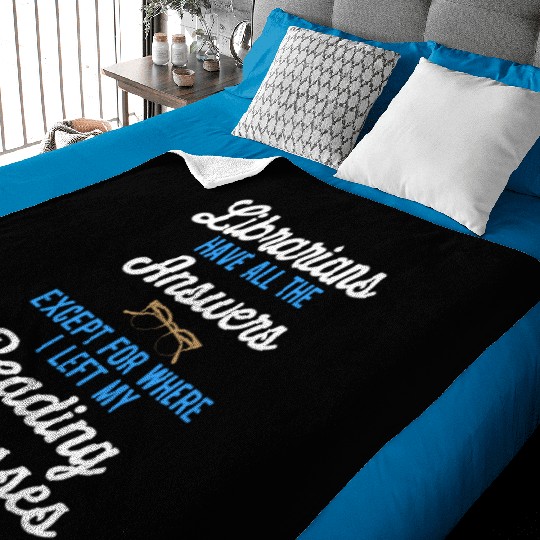 Librarian Bookworm Book Nerd Reading Library Baby Blankets