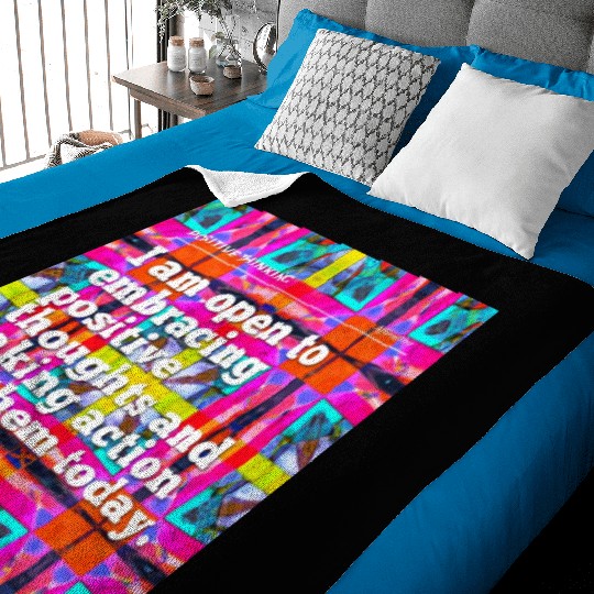 i am open to embracing positive thoughts Baby Blankets