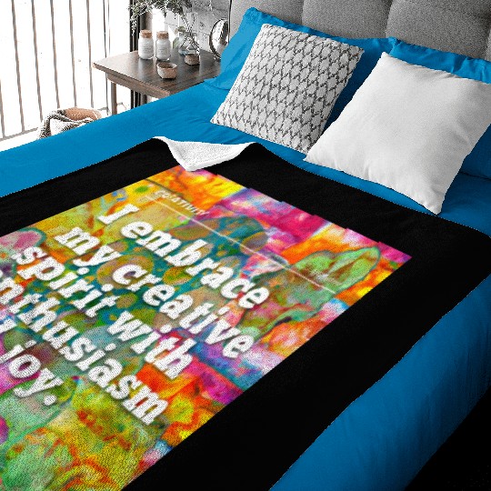 i embrace my creative spirit Baby Blankets