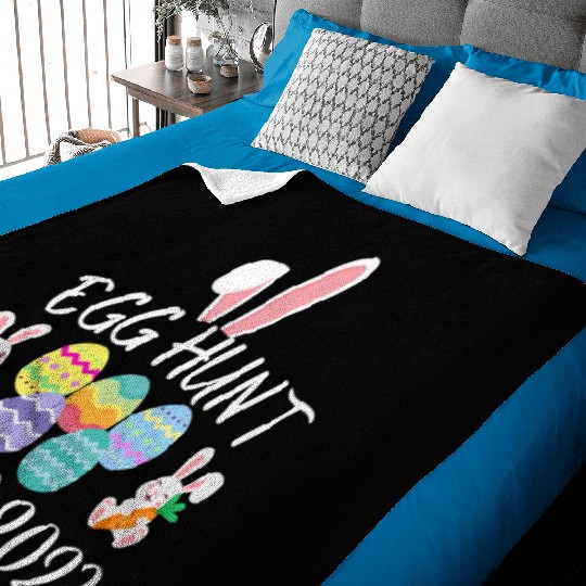 Egg Hunt Squad 2023 Egg Hunt Funny Easter Day 2023 Baby Blankets