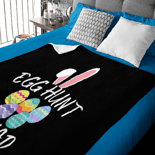 Egg Hunt Squad 2023 Funny Easter Day 2023 Egg Hunt Baby Blankets