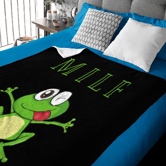 My Friends Frogs Man I Love Frogs Baby Blankets