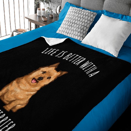 Life Is Better With A Norwich Terrier Dog Lover T Baby Blankets